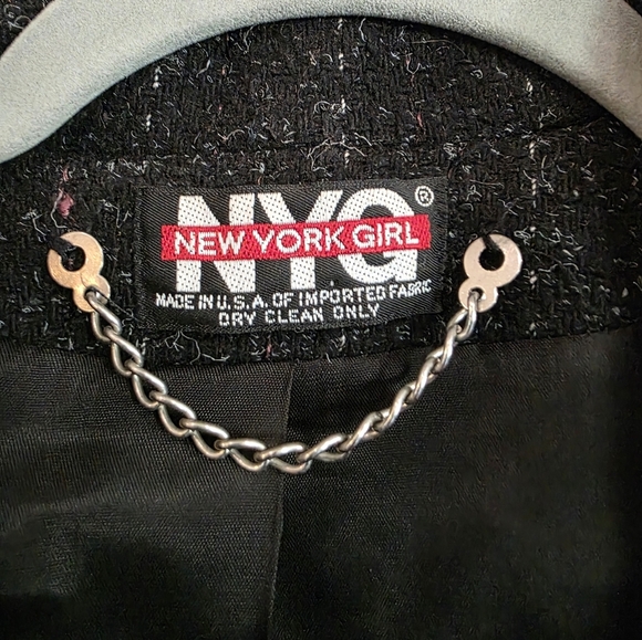 NYG Vintage Women’s Wool Blazer Style Button Cocoon Coat Size 8 - Picture 2 of 7